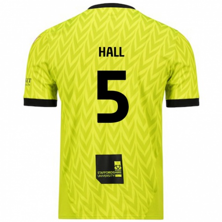 Kandiny Herren Connor Hall #5 Fluoreszierend Grün Auswärtstrikot Trikot 2024/25 T-Shirt