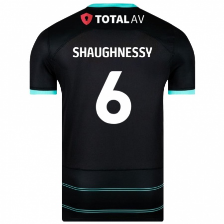 Kandiny Herren Conor Shaughnessy #6 Schwarz Auswärtstrikot Trikot 2024/25 T-Shirt