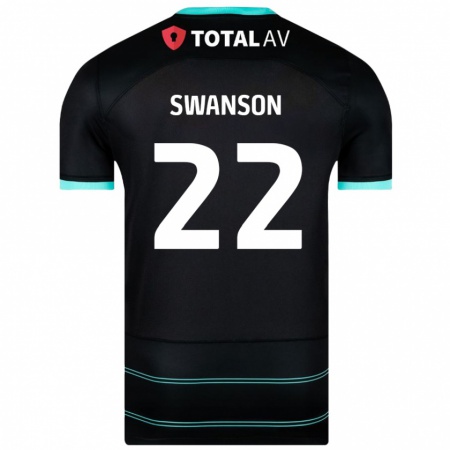 Kandiny Herren Zak Swanson #22 Schwarz Auswärtstrikot Trikot 2024/25 T-Shirt