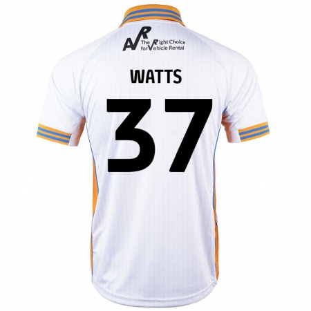 Kandiny Herren Harvey Watts #37 Weiß Auswärtstrikot Trikot 2024/25 T-Shirt