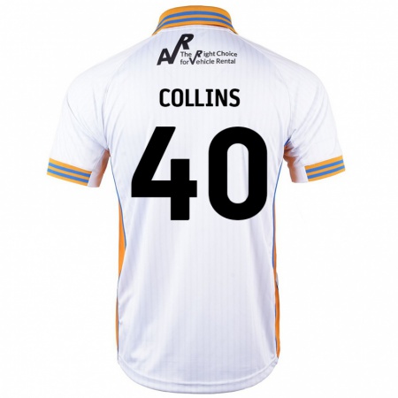 Kandiny Herren Jude Collins #40 Weiß Auswärtstrikot Trikot 2024/25 T-Shirt