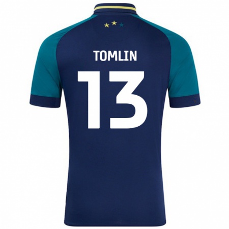 Kandiny Herren Phoebe Tomlin #13 Marine Dunkelgrün Auswärtstrikot Trikot 2024/25 T-Shirt