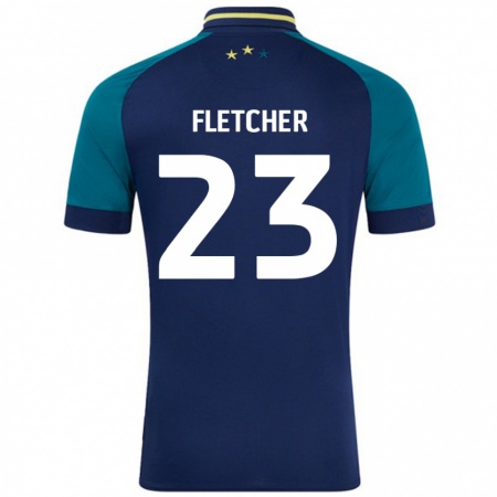 Kandiny Herren Serena Fletcher #23 Marine Dunkelgrün Auswärtstrikot Trikot 2024/25 T-Shirt