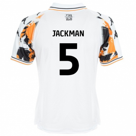 Kandiny Herren Ellice Jackman #5 Weiß Auswärtstrikot Trikot 2024/25 T-Shirt