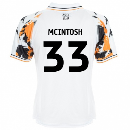 Kandiny Herren Lucy Mcintosh #33 Weiß Auswärtstrikot Trikot 2024/25 T-Shirt