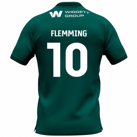 Kandiny Herren Zian Flemming #10 Grün Auswärtstrikot Trikot 2024/25 T-Shirt