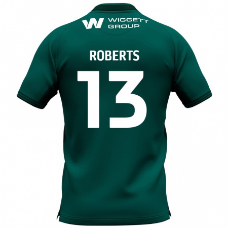 Kandiny Herren Liam Roberts #13 Grün Auswärtstrikot Trikot 2024/25 T-Shirt