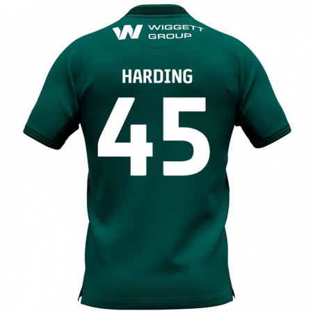 Kandiny Herren Wes Harding #45 Grün Auswärtstrikot Trikot 2024/25 T-Shirt