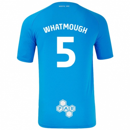 Kandiny Herren Jack Whatmough #5 Himmelblau Auswärtstrikot Trikot 2024/25 T-Shirt