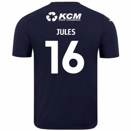 Kandiny Herren Zak Jules #16 Marineblau Auswärtstrikot Trikot 2024/25 T-Shirt