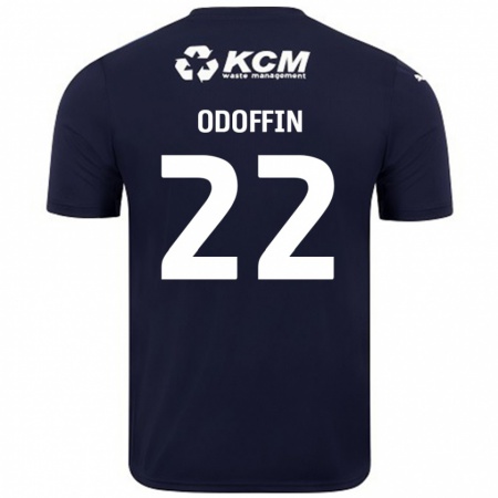 Kandiny Herren Hakeem Odoffin #22 Marineblau Auswärtstrikot Trikot 2024/25 T-Shirt