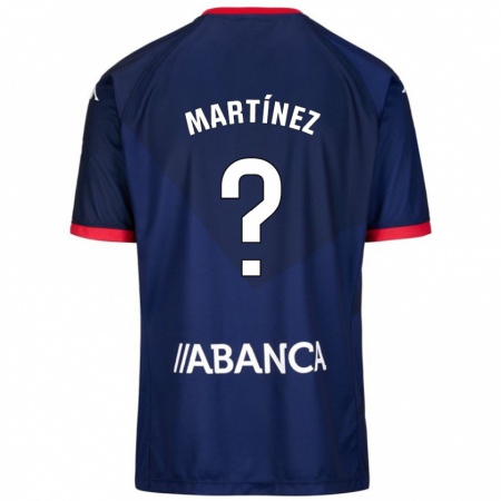 Kandiny Herren Pablo Martínez #4 Marineblau Auswärtstrikot Trikot 2024/25 T-Shirt