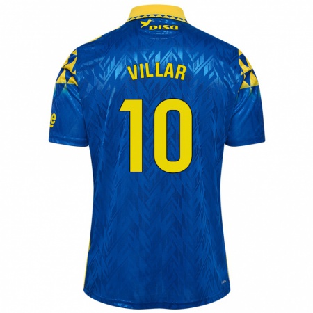 Kandiny Herren Andy Villar #10 Blau Gelb Auswärtstrikot Trikot 2024/25 T-Shirt