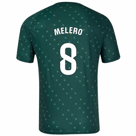 Kandiny Herren Gonzalo Melero #8 Dunkelgrün Auswärtstrikot Trikot 2024/25 T-Shirt