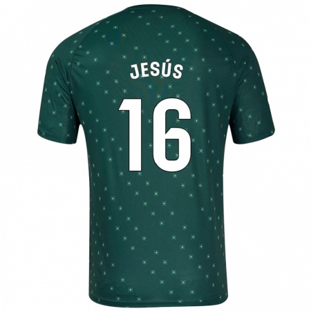 Kandiny Herren Antonio Jesús #16 Dunkelgrün Auswärtstrikot Trikot 2024/25 T-Shirt