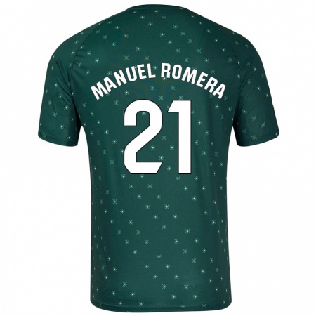 Kandiny Herren José Manuel Romera #21 Dunkelgrün Auswärtstrikot Trikot 2024/25 T-Shirt