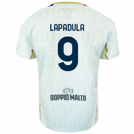 Kandiny Herren Gianluca Lapadula #9 Weiß Auswärtstrikot Trikot 2024/25 T-Shirt