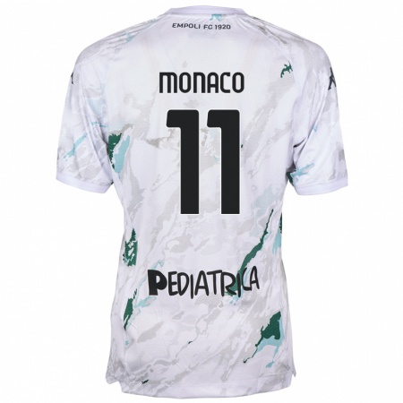 Kandiny Herren Salvatore Monaco #11 Grau Auswärtstrikot Trikot 2024/25 T-Shirt