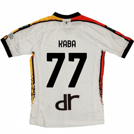 Kandiny Herren Mohamed Kaba #77 Weiß Schwarz Auswärtstrikot Trikot 2024/25 T-Shirt