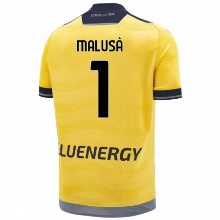 Kandiny Herren Joel Malusà #1 Golden Auswärtstrikot Trikot 2024/25 T-Shirt