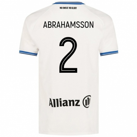 Kandiny Herren Sejde Abrahamsson #2 Weiß Auswärtstrikot Trikot 2024/25 T-Shirt