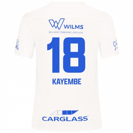 Kandiny Herren Joris Kayembe #18 Weiß Auswärtstrikot Trikot 2024/25 T-Shirt