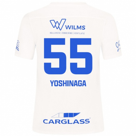 Kandiny Herren Yumeki Yoshinaga #55 Weiß Auswärtstrikot Trikot 2024/25 T-Shirt