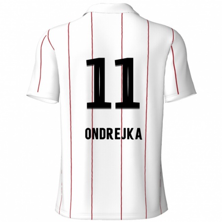 Kandiny Herren Jacob Ondrejka #11 Weiß Schwarz Auswärtstrikot Trikot 2024/25 T-Shirt