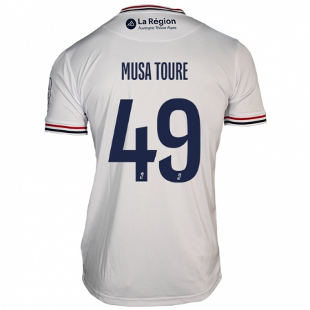 Kandiny Herren Musa Toure #49 Weiß Auswärtstrikot Trikot 2024/25 T-Shirt