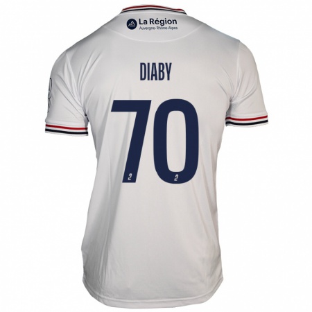 Kandiny Herren Yadaly Diaby #70 Weiß Auswärtstrikot Trikot 2024/25 T-Shirt