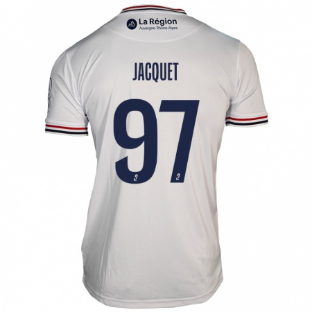 Kandiny Herren Jérémy Jacquet #97 Weiß Auswärtstrikot Trikot 2024/25 T-Shirt