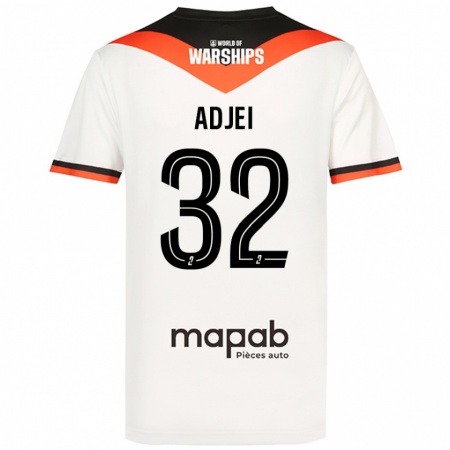 Kandiny Herren Nathaniel Adjei #32 Weiß Auswärtstrikot Trikot 2024/25 T-Shirt