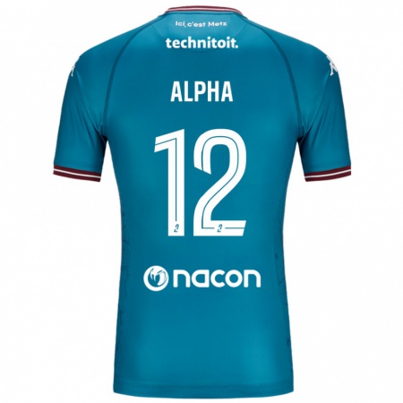 Kandiny Herren Alpha Touré #12 Blau Petrol Auswärtstrikot Trikot 2024/25 T-Shirt