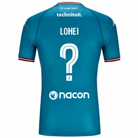 Kandiny Herren Fabio Lohei #0 Blau Petrol Auswärtstrikot Trikot 2024/25 T-Shirt