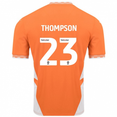 Kandiny Damen Dominic Thompson #23 Orange Weiß Heimtrikot Trikot 2024/25 T-Shirt