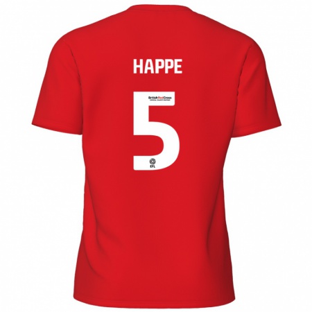 Kandiny Damen Dan Happe #5 Rot Heimtrikot Trikot 2024/25 T-Shirt