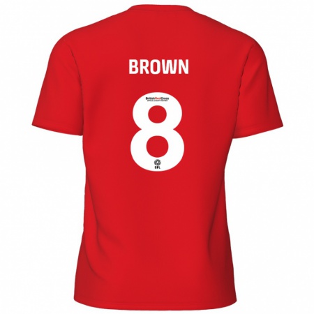 Kandiny Damen Jordan Brown #8 Rot Heimtrikot Trikot 2024/25 T-Shirt