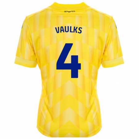 Kandiny Damen Will Vaulks #4 Gelb Heimtrikot Trikot 2024/25 T-Shirt