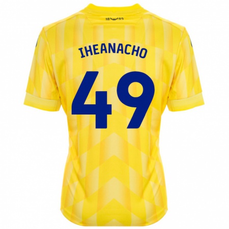 Kandiny Damen Josh Iheanacho #49 Gelb Heimtrikot Trikot 2024/25 T-Shirt