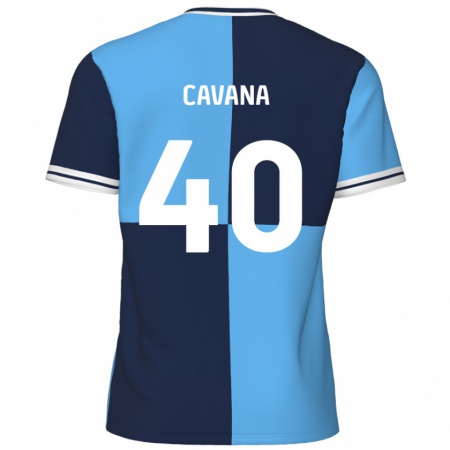 Kandiny Damen Max Cavana #40 Himmelblau Dunkelblau Heimtrikot Trikot 2024/25 T-Shirt