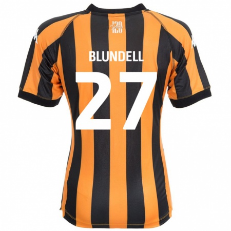 Kandiny Damen Maddie Blundell #27 Schwarz Bernstein Heimtrikot Trikot 2024/25 T-Shirt