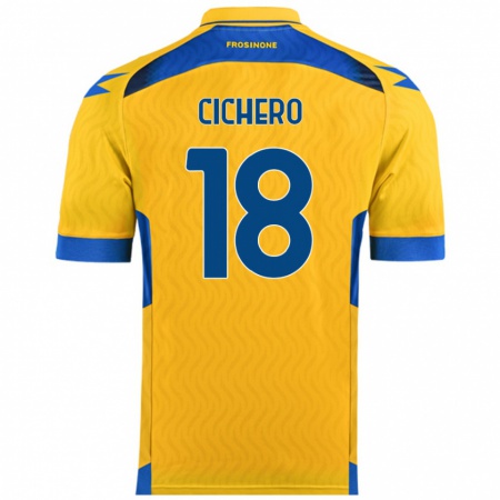 Kandiny Damen Alejandro Cichero #18 Gelb Heimtrikot Trikot 2024/25 T-Shirt