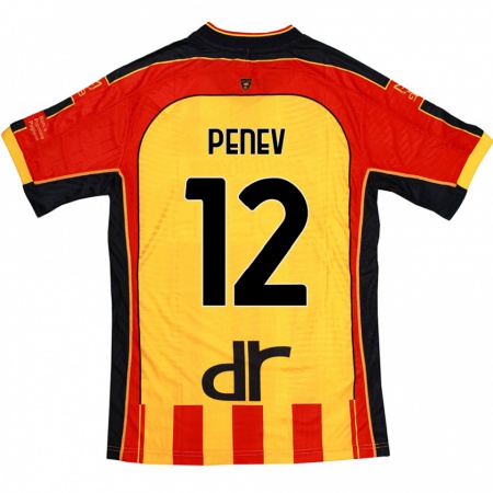 Kandiny Damen Plamen Penev #12 Gelb Rot Heimtrikot Trikot 2024/25 T-Shirt