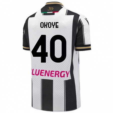 Kandiny Damen Maduka Okoye #40 Weiß Schwarz Heimtrikot Trikot 2024/25 T-Shirt