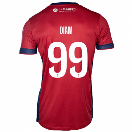 Kandiny Damen Mory Diaw #99 Hellburgunderrot Heimtrikot Trikot 2024/25 T-Shirt