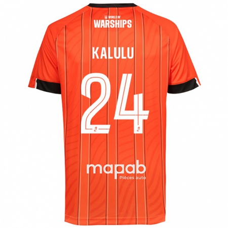 Kandiny Damen Gédéon Kalulu #24 Orange Heimtrikot Trikot 2024/25 T-Shirt