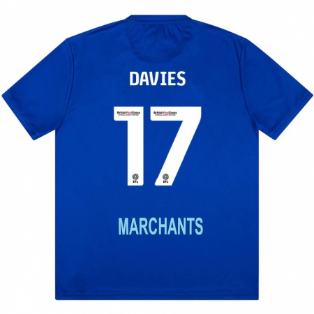 Kandiny Damen Annabel Davies #17 Grün Auswärtstrikot Trikot 2024/25 T-Shirt