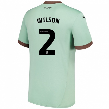 Kandiny Damen Kane Wilson #2 Blassgrün Auswärtstrikot Trikot 2024/25 T-Shirt