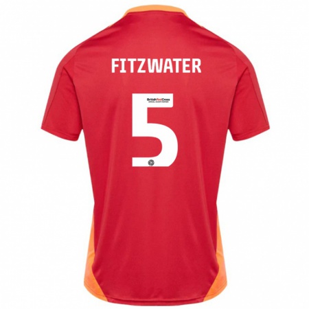 Kandiny Damen Jack Fitzwater #5 Blau Cremeweiß Auswärtstrikot Trikot 2024/25 T-Shirt