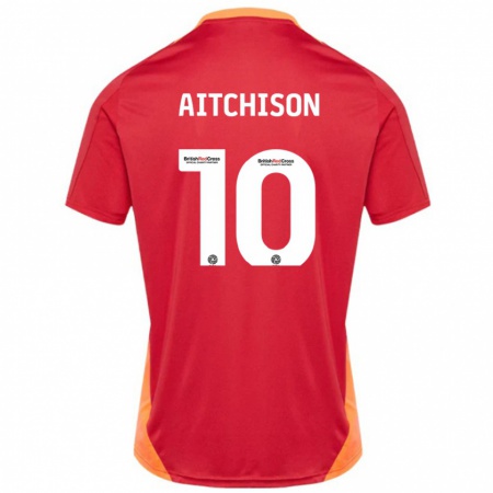 Kandiny Damen Jack Aitchison #10 Blau Cremeweiß Auswärtstrikot Trikot 2024/25 T-Shirt